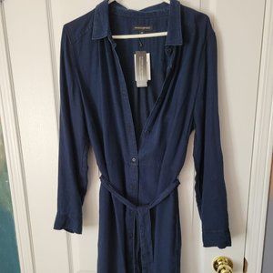Faux Denim Dress/Overcoat
